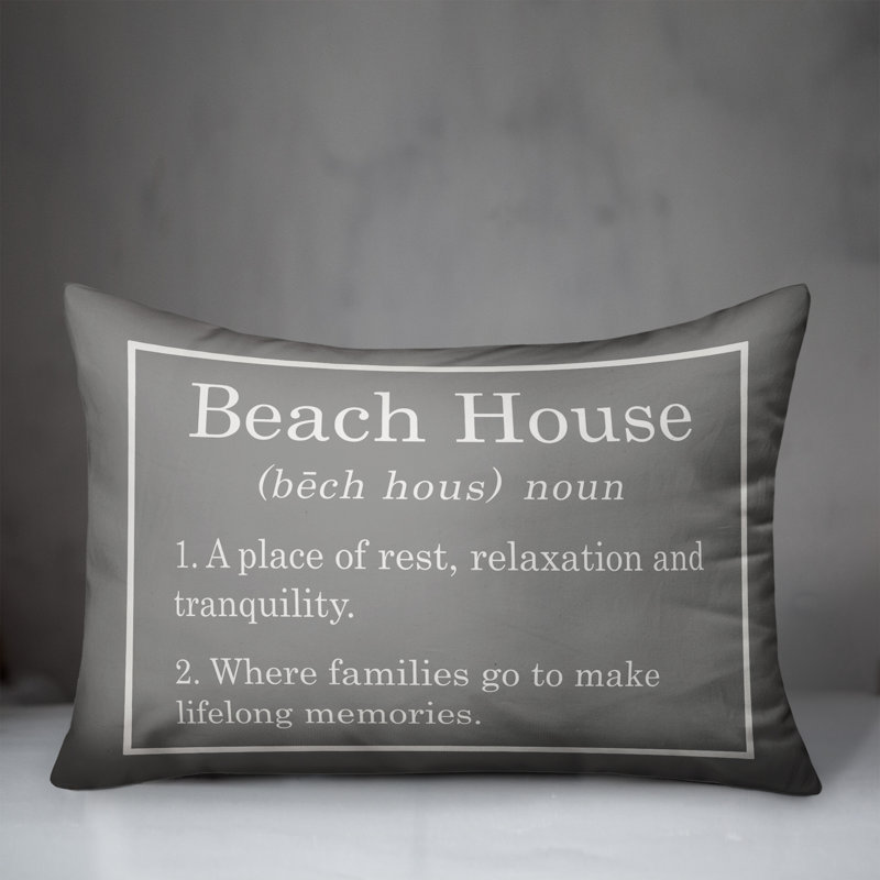 Solid Throw Pillow, Gray