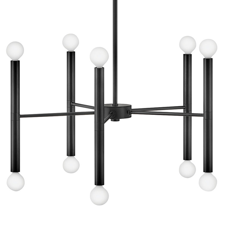 Jamir 10 - Light Dimmable Sputnik Modern Linear Chandelier