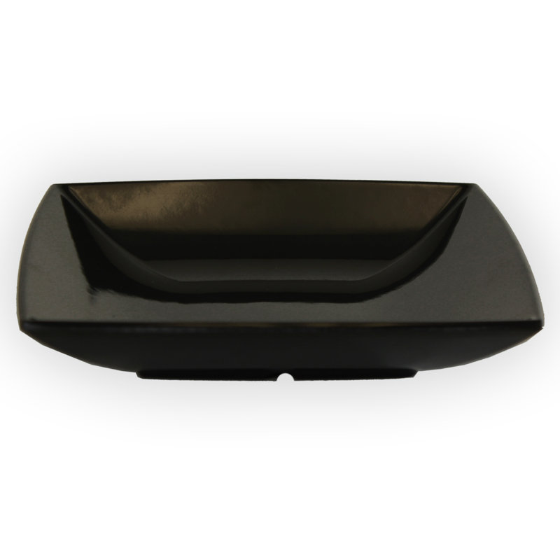 Bol à salade carré en mélamine 28 Oz. classique, Noir