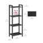 Aibhilin 40cm W Steel Etagere Bookcase