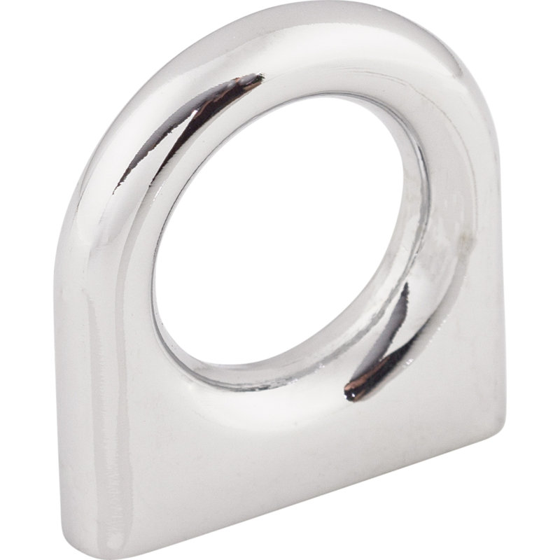 Ring 5/8" Center to Center Round Knob, Polished Chrome