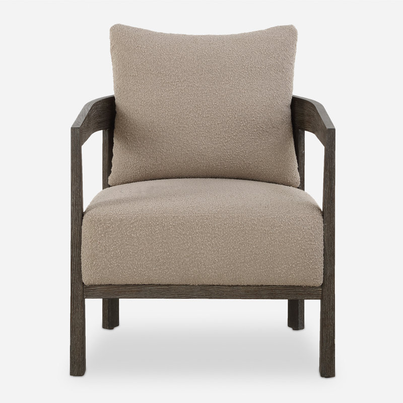 Dewanna Sand Fabric Accent Chair