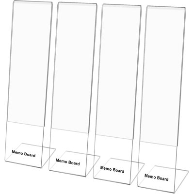 Monitor Memo Board Holder by Computer Screen Acrylic Sticky Note Stand Message Panel Reminder