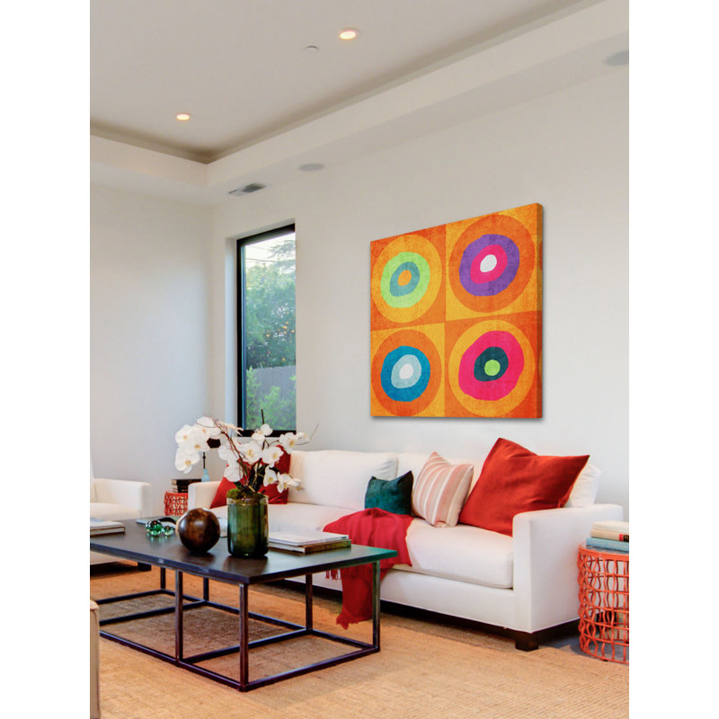 « flamme juin » par irena orlov, reproduction d’art sur toile tendue, 40 po x 40 po