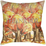 Lodge Cabin Earthy Indoor/Outdoor Reversible Throw Pillow