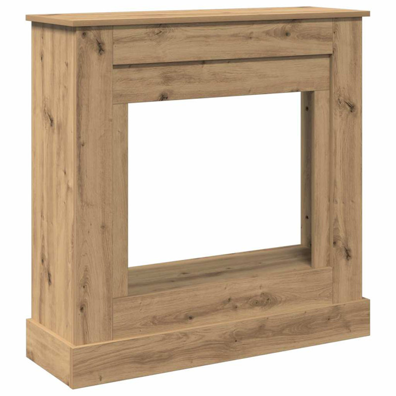 Fireplace Surround 30 Cm Engineered Wood, Artisan Oak, 90cm H x 90cm W x 30cm D