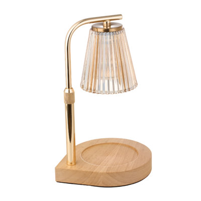 Wood USB Table Lamp