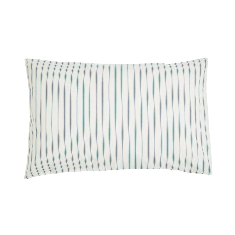 Ticking Stripe Duvet Cover Set, Single Duvet Cover + 1 Pillowcase, Blue
