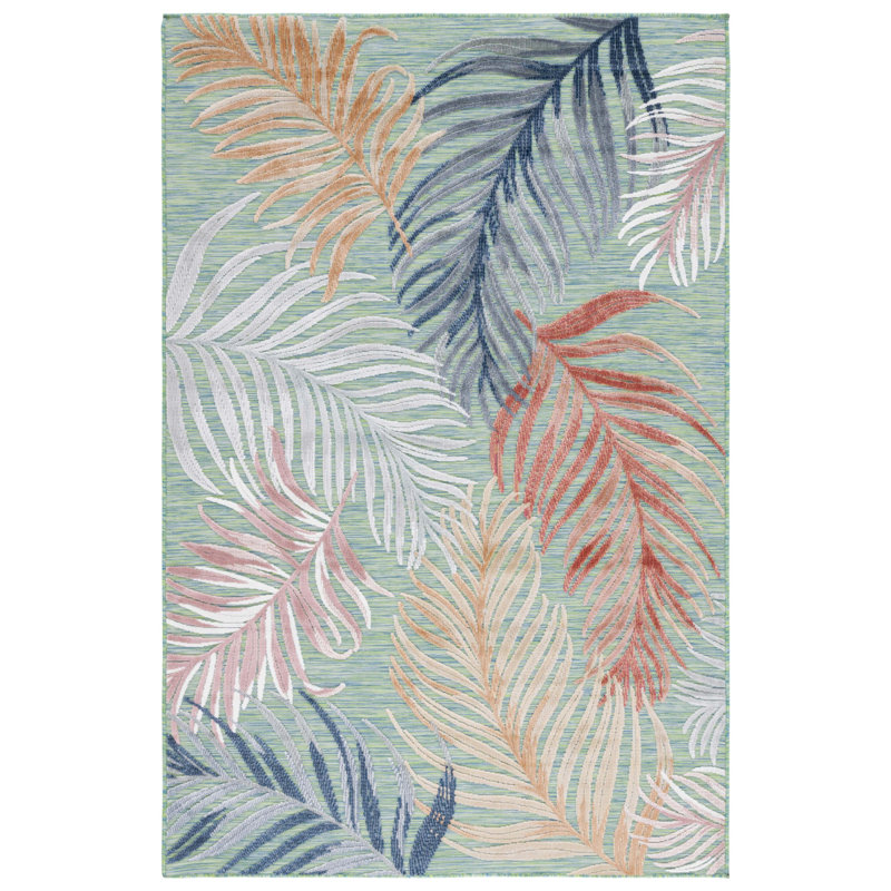 Floral Indoor / Outdoor Area Rug, Rectangle 235 x 305 cm