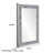 Faustine Glam Crystal Decorative Wall Mirror-1413503188
