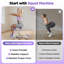 Machine à squat réglable FED Fitness Feierdun Series DQ2, capacité de 400 lb, faible impact pour les fessiers et les séances d'entraînement du bas du corps