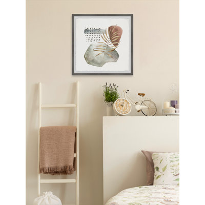 Rock Ferns 1 Piece Single Picture Frame Painting