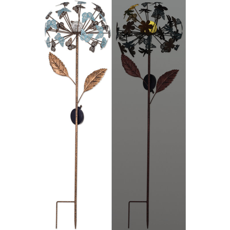 Butterfly Blossom Solar Garden Stake