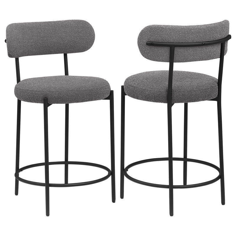 Chaise de comptoir rembourrée Concord Boucle (sans la table), Tabouret de comptoir (siège d'une hauteur de 25 p