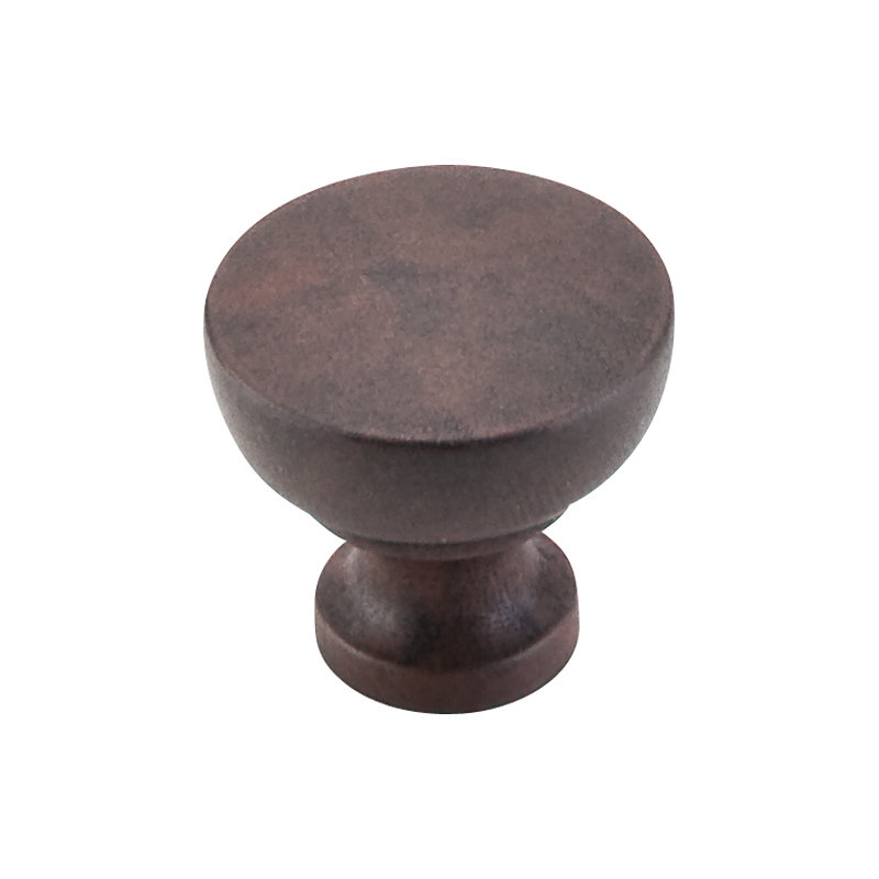 Bergen 1 1/4" Diameter Mushroom Knob, Patina Rouge