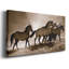 Chevaux sauvages - Toile tendue avec châssis - Prêt à être accroché-1698305859