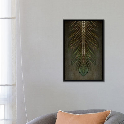 «Peacock Feather Symmetry Archangel» par Alyson Fennell - reproduction sur toile