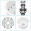 Évier de cuisine circulaire à double cuve simple avec ensemble de drain et grille inférieure