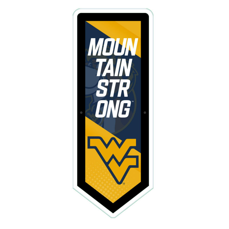 Enseigne murale NCAA Team Pennant, Université du West Virginia