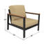 Chaise longue d'extérieur avec coussins Sunbrella® Townsend-1693230005-1713023459-1713023456