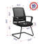 Chaise de salle d'attente en tissu Nadra