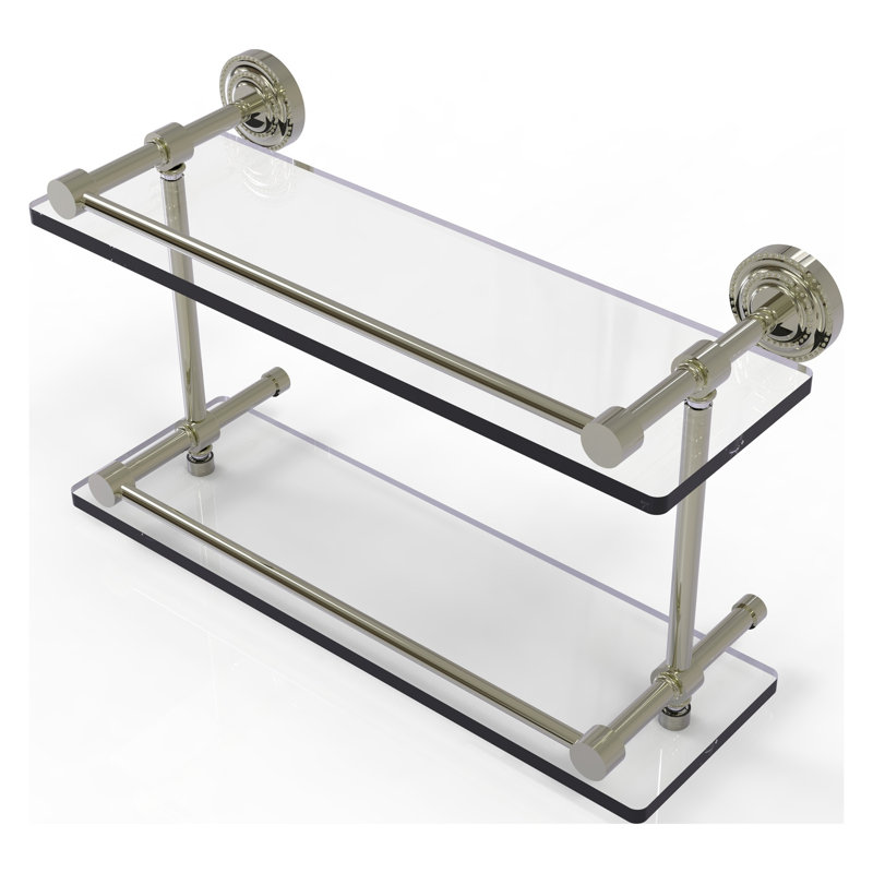 Marchmont 2 Piece Tiered Shelf, Polished Nickel