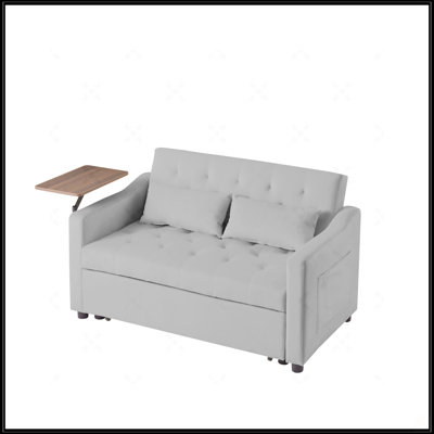 Grey Velvet Sofa Bed