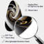 Gold Black And White Stained Glass III - Abstract Spirals Fall Shape Irregular Metal Wall Decor-105585543