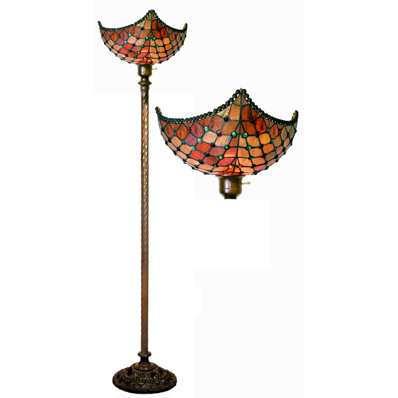 Raposa 72'' Bronze Torchiere Floor Lamp