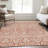 Premium Machine Washable Prisco Coral Rug-1842797782