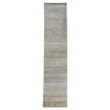 Gray Alchemy Transitional Wool Silk Blend Runner - 3' x 13'9"