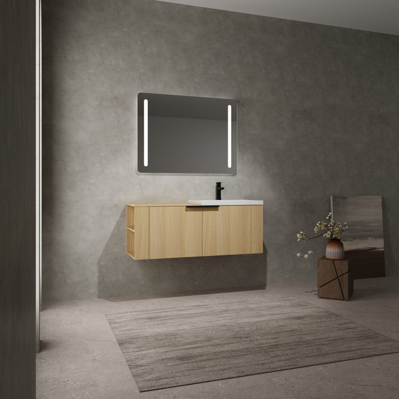 Ensemble de meuble-lavabo 48 po pour grand espace, Naturel