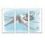 «Coastal Sea Life II Octopus Sketches», ensemble d'art mural sur toile encadré nautique et côtier-72043205-72044104