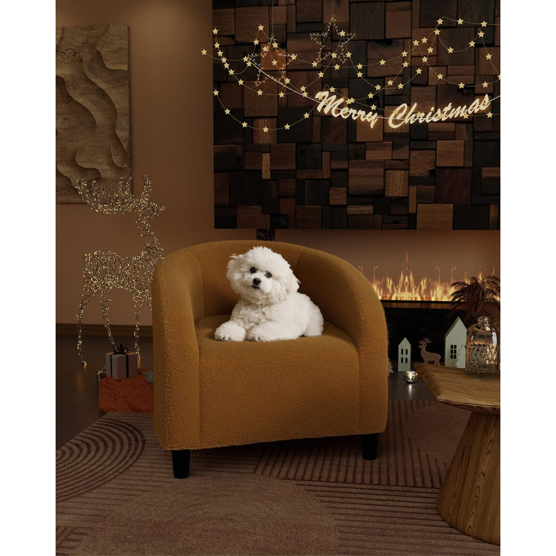 Accent Boucle Barrel Chairs
