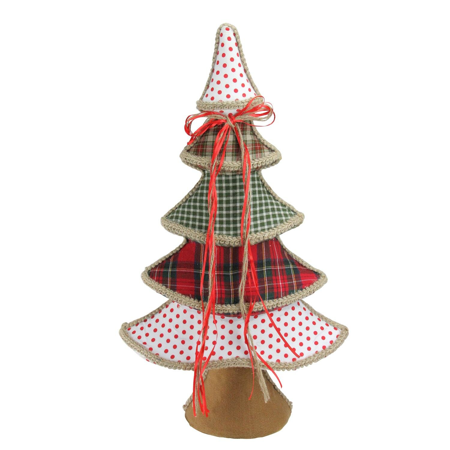Christmas Ornaments - Tree Decorations (Red and Green Dotted)