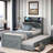 Roly Wooden Bed with Storage Headboard, Trundle, Three Storage and Outlets-1089177419-1089177420