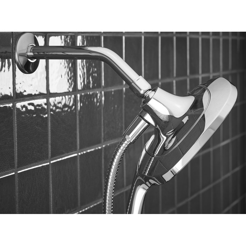 Ensemble de 5 fonctions pomme douche/douche à main convergé, 1,5 gpm, Chrome poli