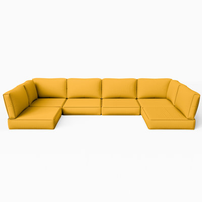 Wynee Outdoor Cushions Set 5" Outdoor Furniture Replacement Cushions Patio Furniture Cushions And Sectional Cushions