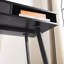 Bureau Mid-Century avec ports USB et prise de courant, bureau d'écriture moderne avec tiroirs-1116427374