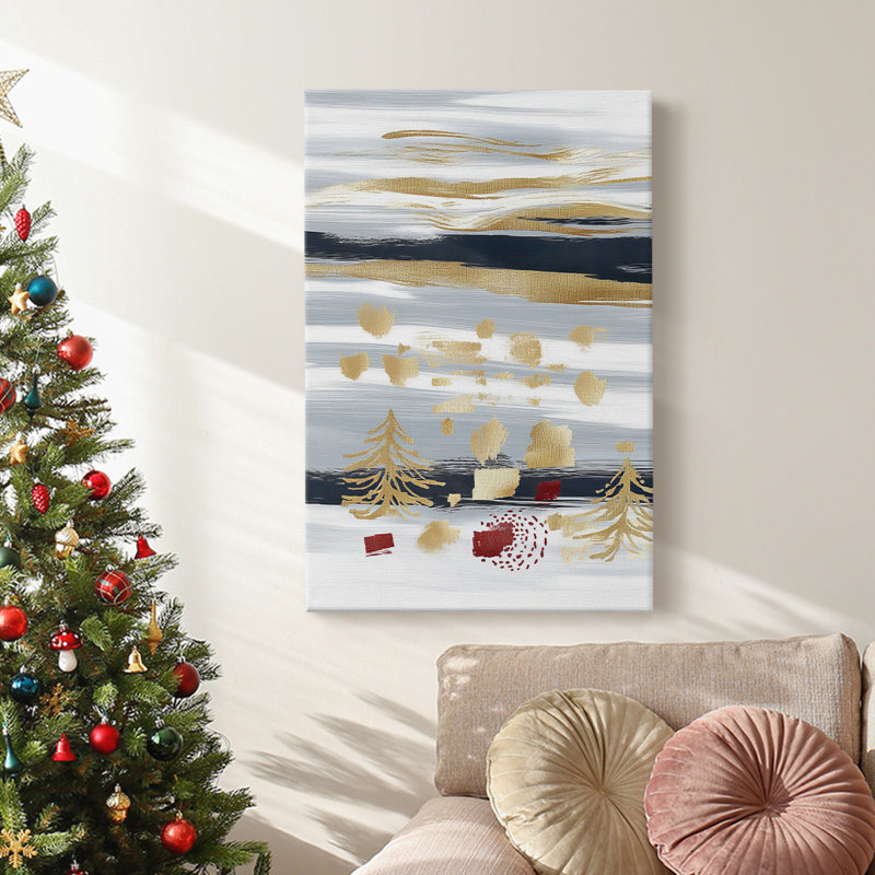 Art des Fêtes de Noël - Toile tendue avec châssis CLV, H 12 po x l 8 po