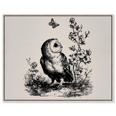 Owlito I, reproduction d'art sur toile par Art Remedy