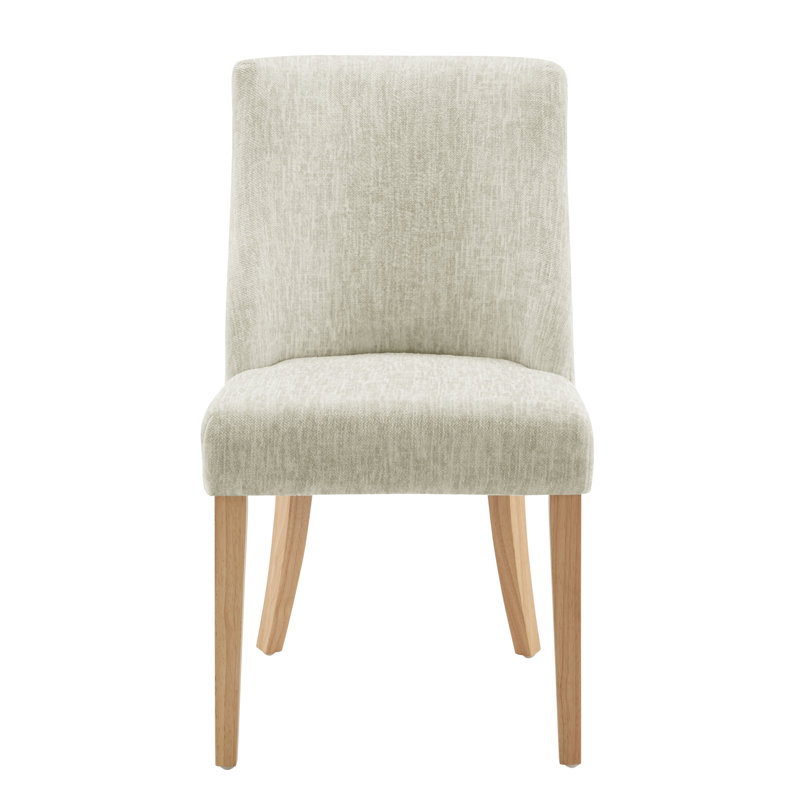 Chappell 19.5'' H Upholstered Parsons Chair, Ivory, Brown