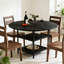 Round Metal Base Dining Table