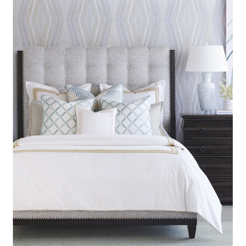 Brentwood Chic Oceanic 100% Cotton Euro Sham with Jute-Trim
