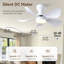 Ventilateur de plafond encastré avec lumière et télécommande / app-856862585-1008048964