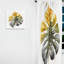 Jaune et gris Philodendron Leaf I - Rideau en velours traditionnel - obscurcissant - 1 panneau-107583120