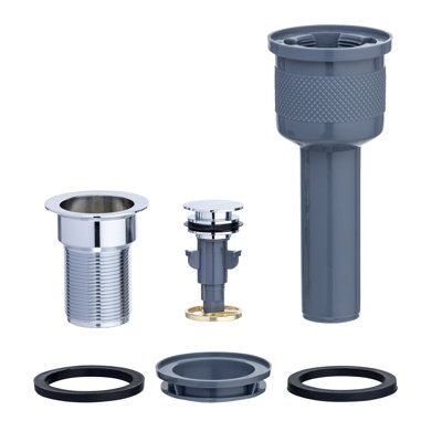 Drain escamotable en nickel brossé Dearborn Universal