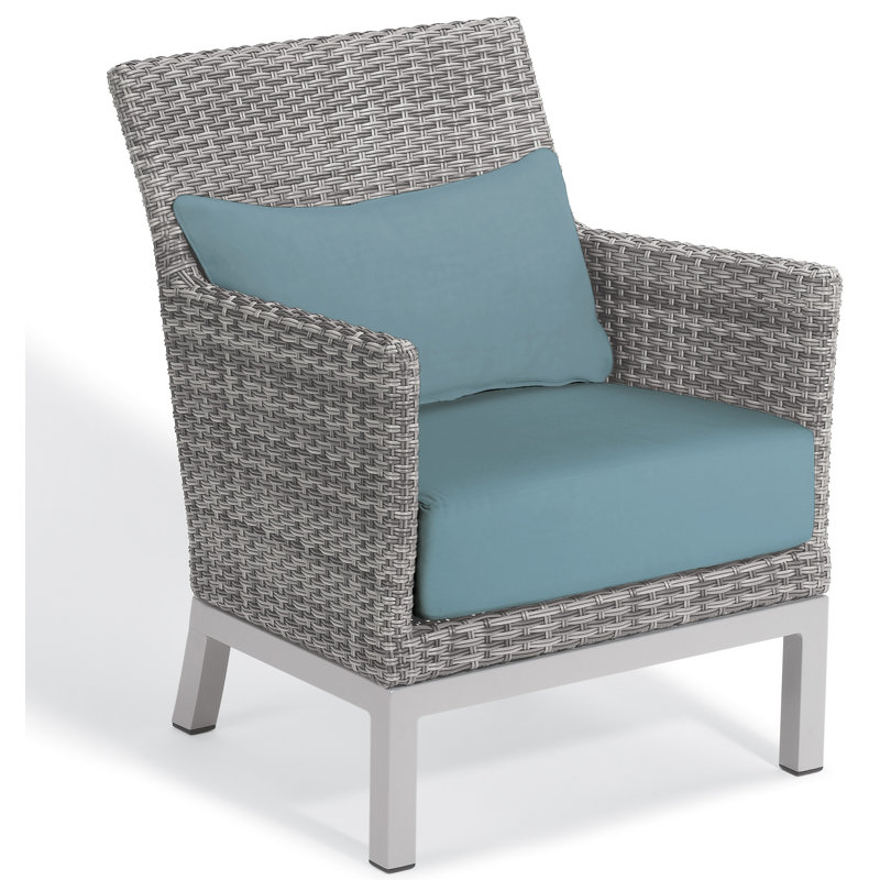 Argento Club Patio Chair with Cushions, Ice Blue