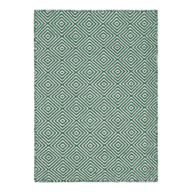 Traetyn Flatweave Wool Geometric Indoor Rug