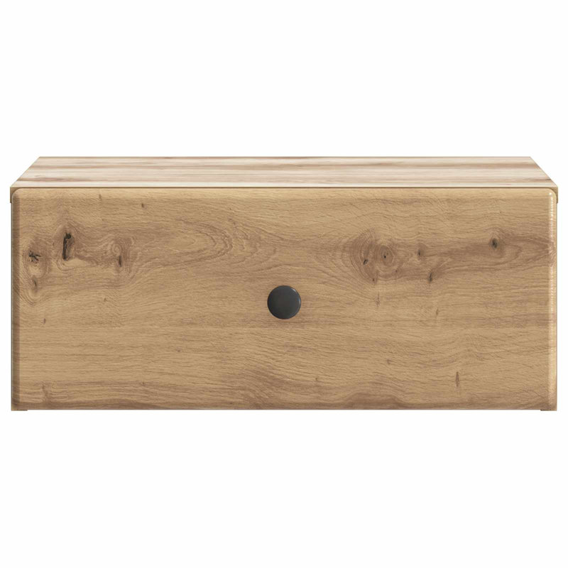 49cm W Manufactured Wood Bedside Table, Artisan Oak